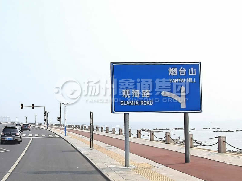 BZG-015，交通標(biāo)志桿，雙柱標(biāo)志桿