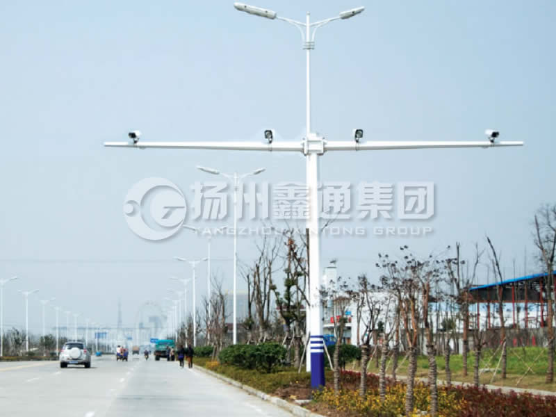 DJG-004，電子警察桿，T型八棱電警桿